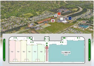 3151 Russell Pky, Warner Robins, GA - AÉRIEN  Vue de la carte