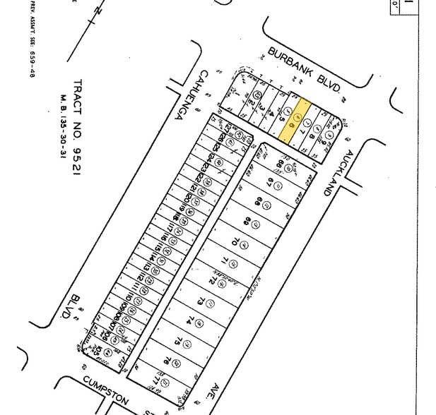 10542 Burbank Blvd, North Hollywood, CA for sale - Plat Map - Image 2 of 7