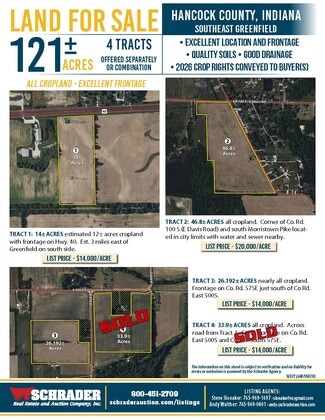 More details for 7367 E US Highway 40, Greenfield, IN - Land for Sale