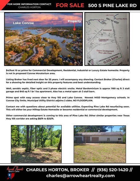 500 S Pine Lake Rd, Montgomery, TX à vendre - Photo du bâtiment - Image 3 de 20