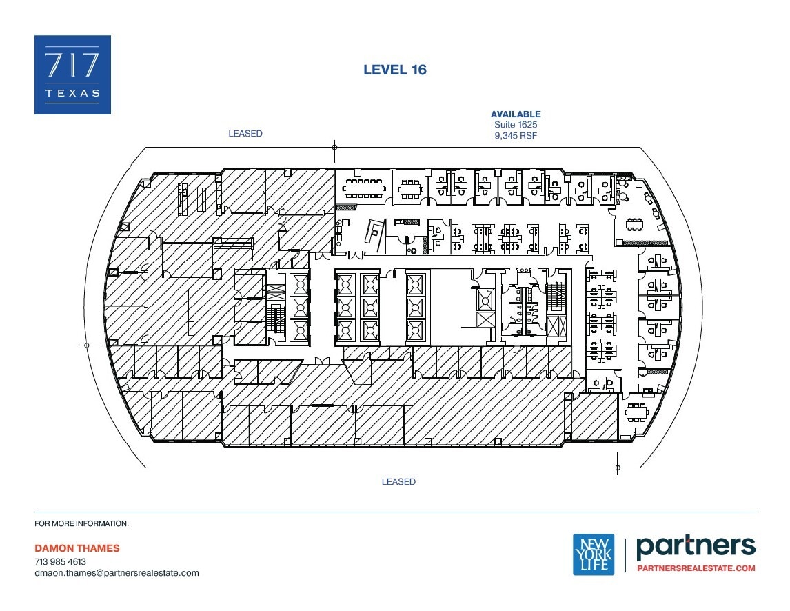 717 Texas Ave, Houston, TX à louer Plan d’étage- Image 1 de 1