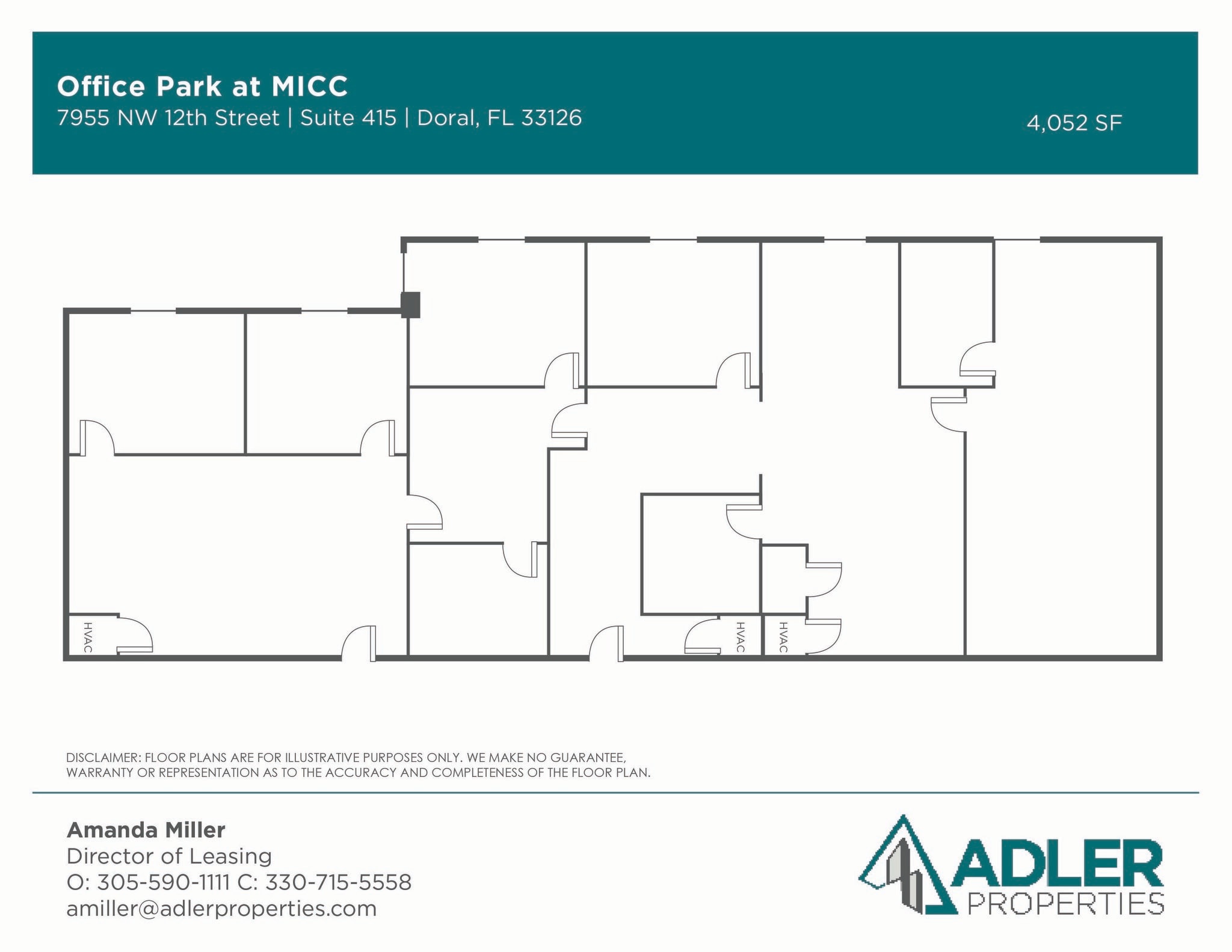 1200 NW 78th Ave, Doral, FL à louer Plan d’étage- Image 1 de 1