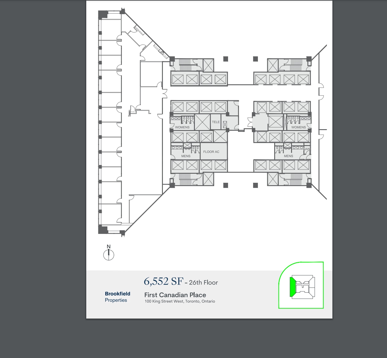 100 King St W, Toronto, ON for lease Floor Plan- Image 1 of 1