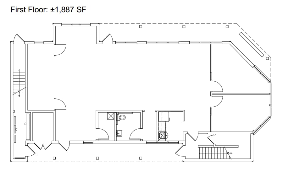 811-815 El Camino Real, Menlo Park, CA à louer Plan d’étage- Image 1 de 1