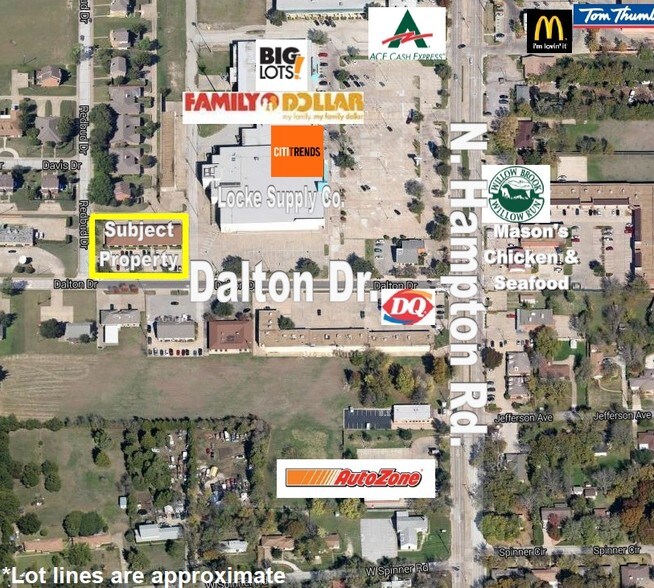 215 Dalton Dr, DeSoto, TX à louer - Aérien - Image 2 de 7