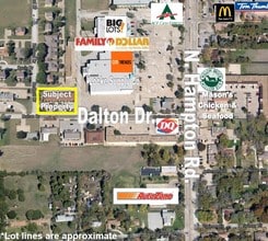 215 Dalton Dr, DeSoto, TX - Aérien  Vue de la carte