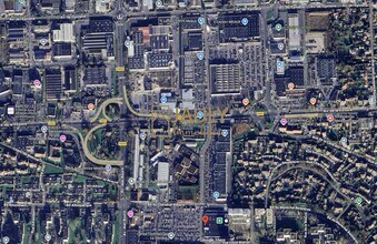 Meaux, SEM - Aerial map view