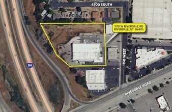 1170 W Riverdale Rd, Ogden, UT - AERIAL  map view