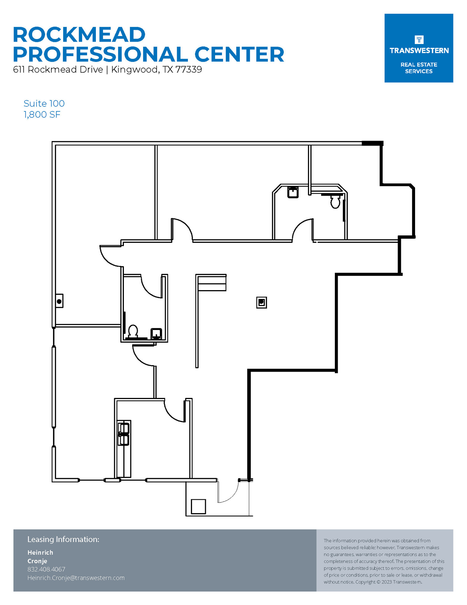 605-611 Rockmead Dr, Kingwood, TX à louer Plan d  tage- Image 1 de 1