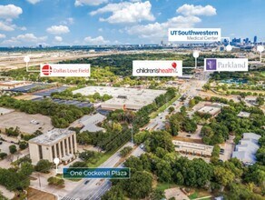 2110 Research Row, Dallas, TX - AÉRIEN  Vue de la carte