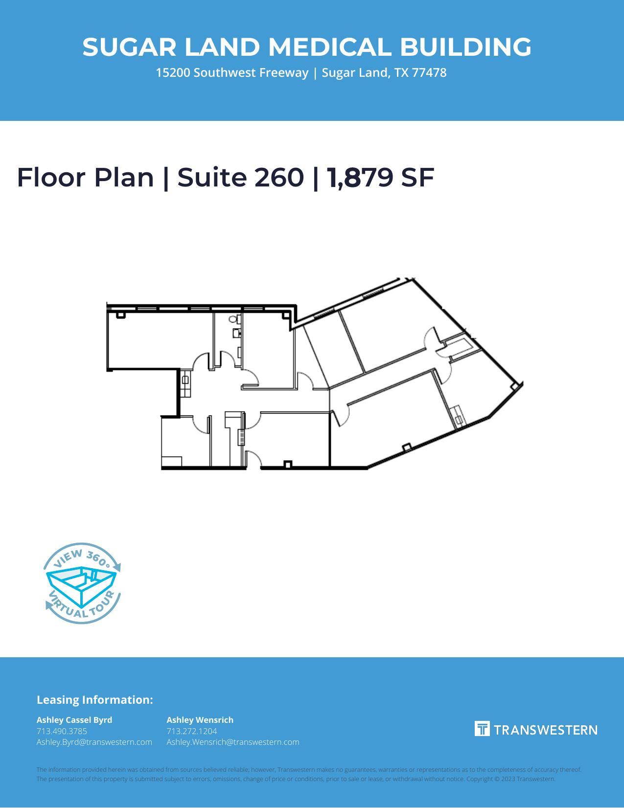 15200 Southwest Fwy, Sugar Land, TX à louer Plan d’étage- Image 1 de 1