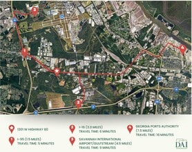 1323 US Highway 80 E, Pooler, GA for lease Aerial- Image 2 of 2