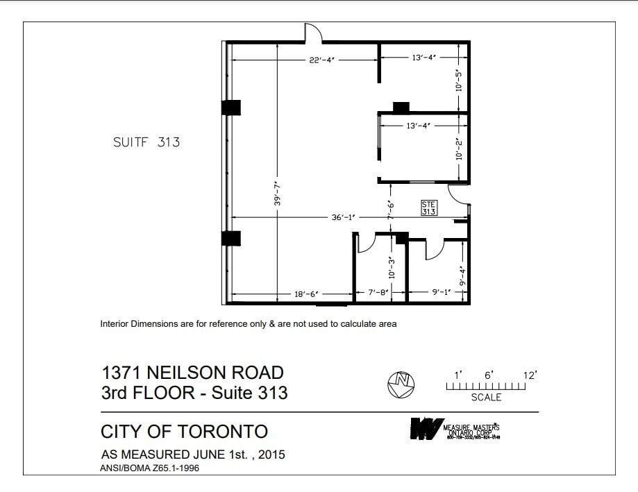 1371 Neilson Rd, Toronto, ON for lease Floor Plan- Image 1 of 1