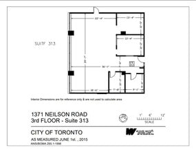 1371 Neilson Rd, Toronto, ON for lease Floor Plan- Image 1 of 1