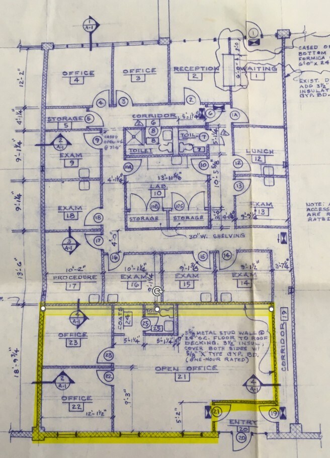 601-606 Gordon Dr, Exton, PA à louer Plan d’étage- Image 1 de 1