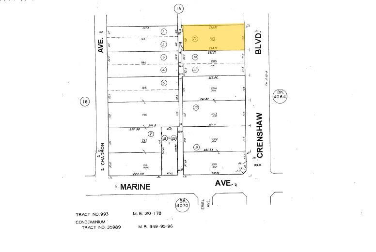 14909 Crenshaw Blvd, Gardena, CA à louer - Plan cadastral - Image 2 de 4