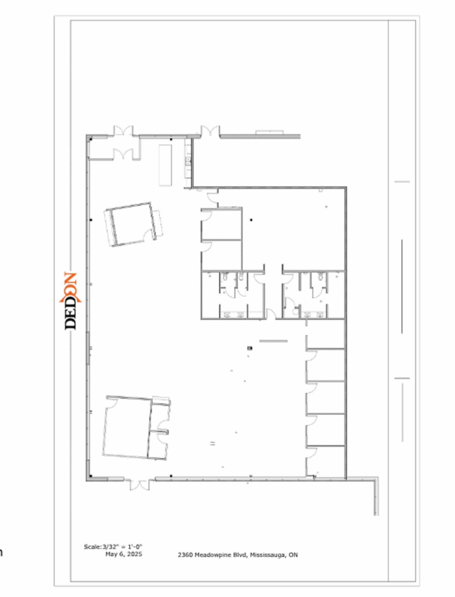 2360 Meadowpine Blvd, Mississauga, ON à louer Plan d’étage- Image 1 de 2