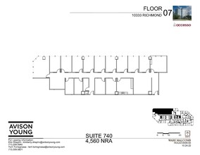 10333 Richmond Ave, Houston, TX à louer Plan d  tage- Image 2 de 4