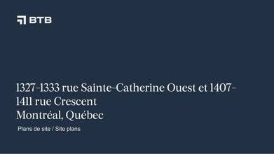 1407-1411 St Crescent, Montréal, QC for lease Site Plan- Image 1 of 1