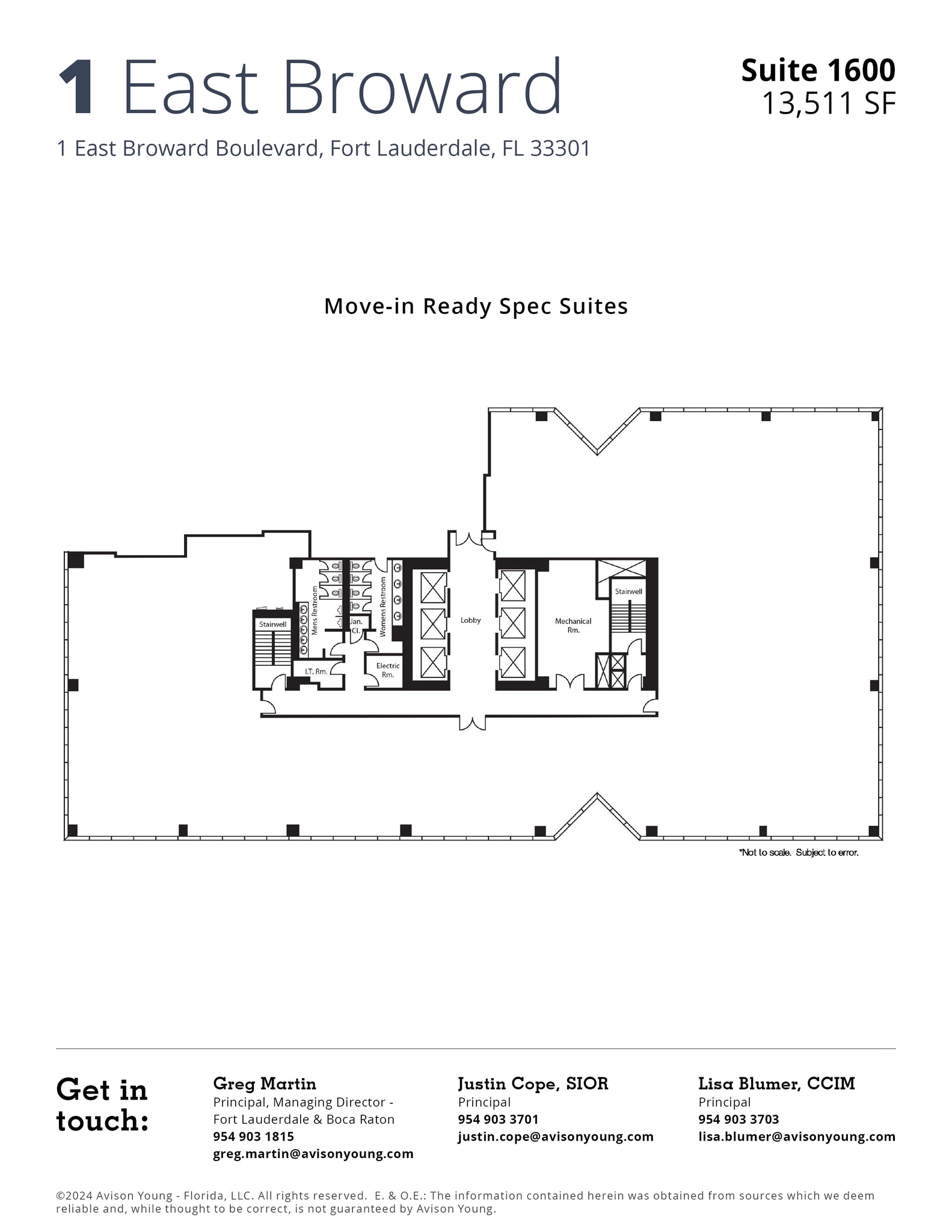 1 E Broward Blvd, Fort Lauderdale, FL for lease Floor Plan- Image 1 of 1