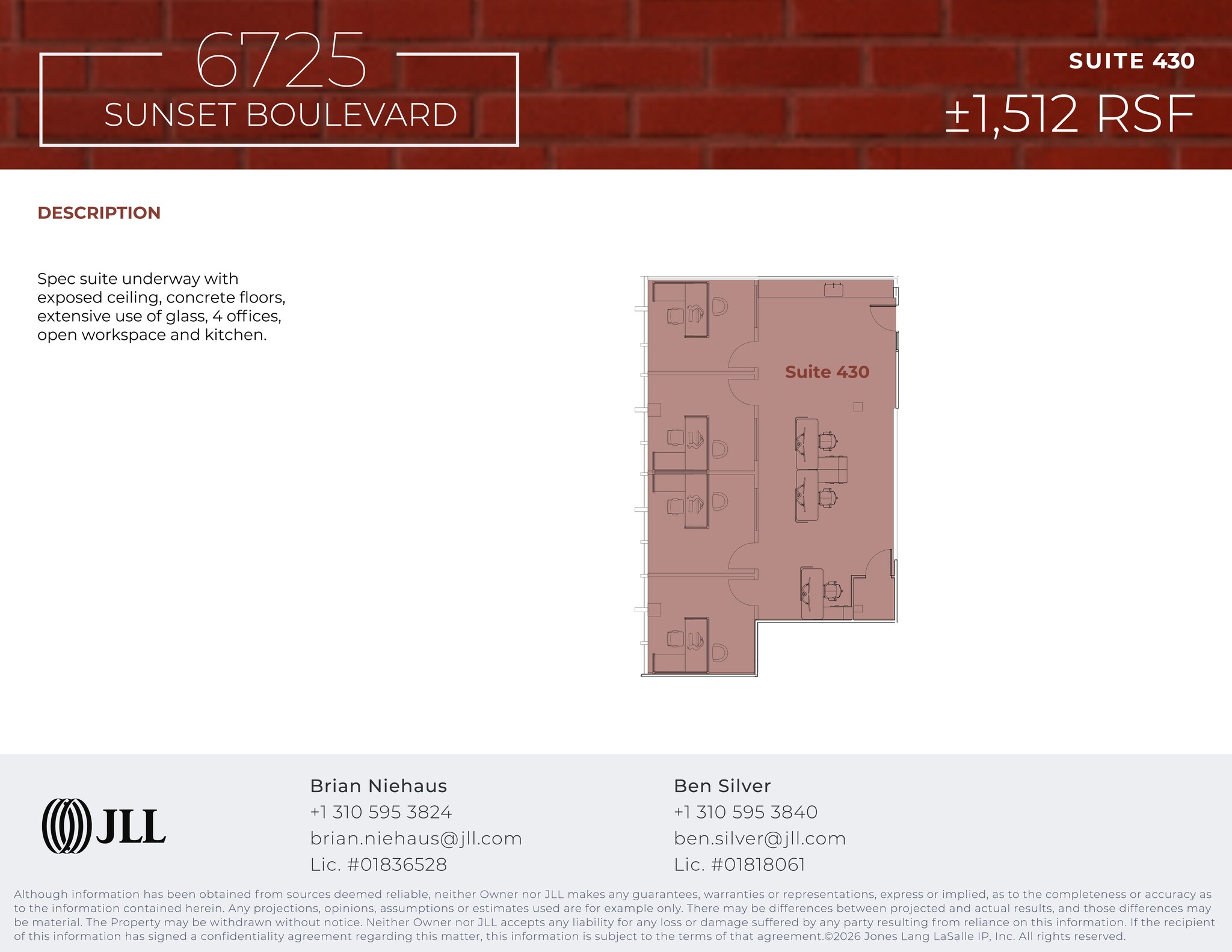 6725 W Sunset Blvd, Los Angeles, CA à louer Plan de site- Image 1 de 1