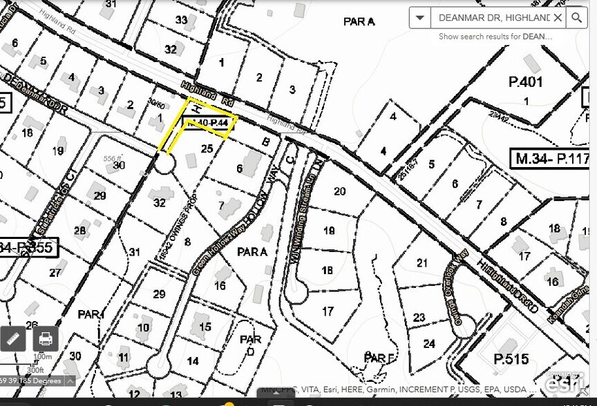 Deanmar Drive, Highland, MD à vendre - Plan cadastral - Image 3 de 3