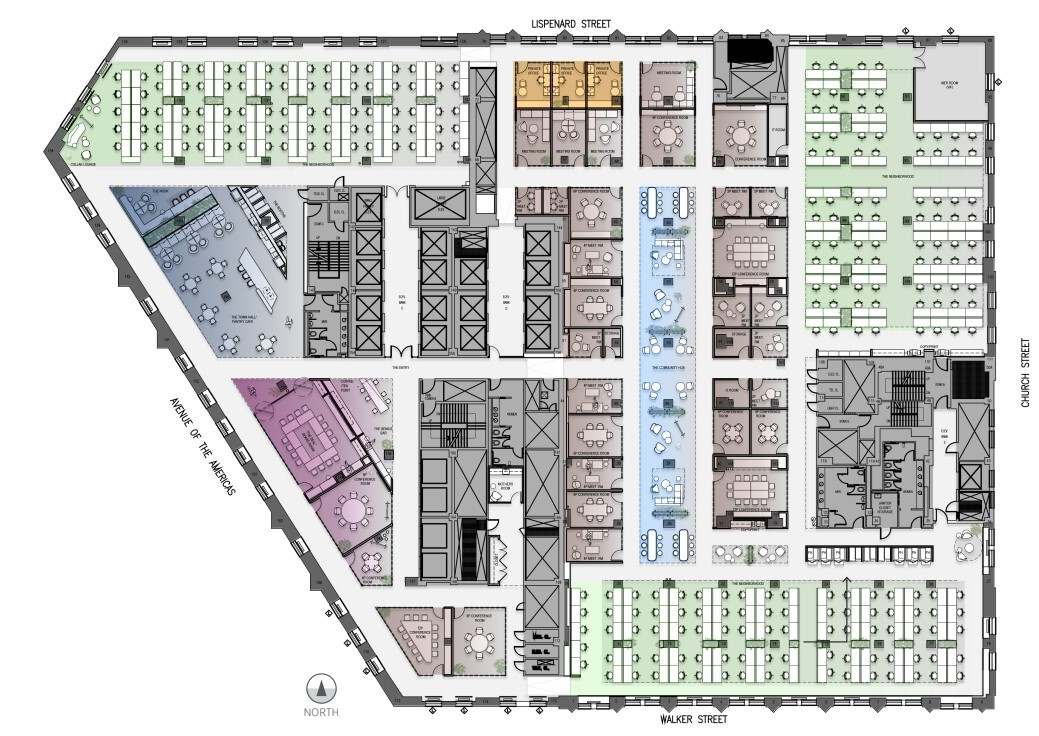 32 Avenue of the Americas, New York, NY à louer Plan d’étage- Image 1 de 2