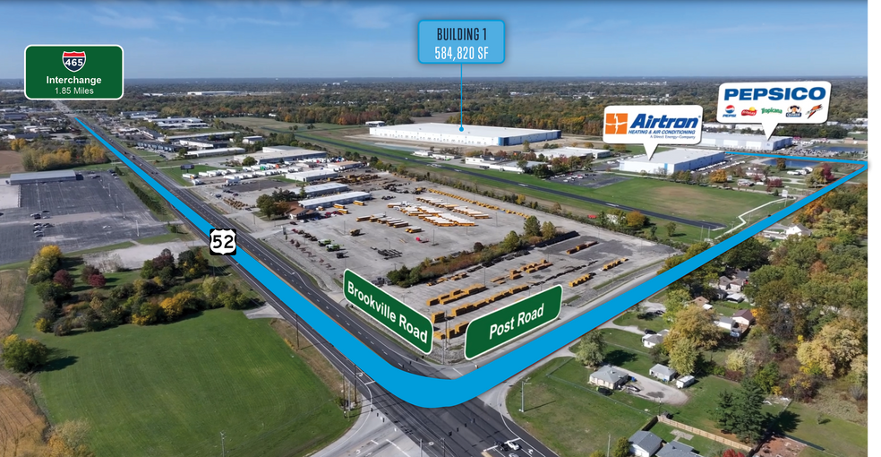 1220 S Post Rd, Indianapolis, IN à louer - Photo du bâtiment - Image 2 de 5