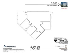 10333 Richmond Ave, Houston, TX à louer Plan d  tage- Image 1 de 1