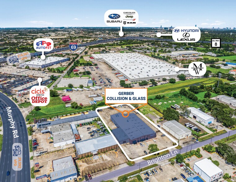 10522 Brighton Ln, Houston, TX à vendre - Aérien - Image 2 de 4