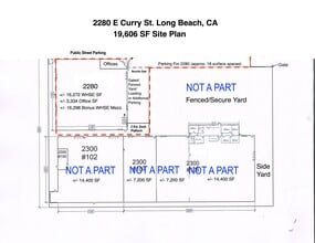 2280 E Curry St, Long Beach, CA à louer Plan de site- Image 1 de 1
