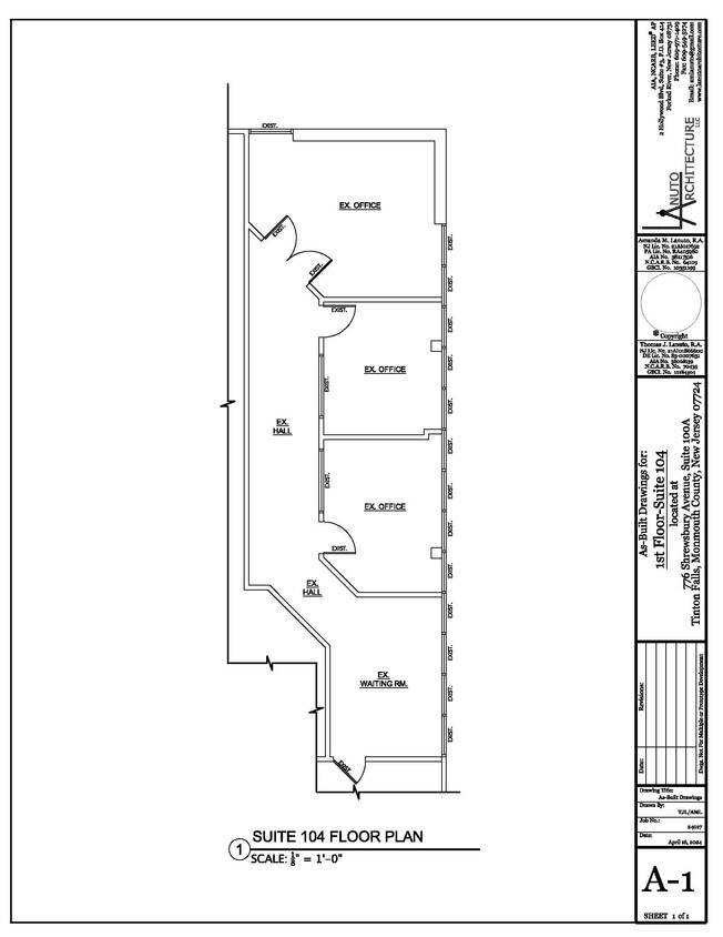 776 Shrewsbury Ave, Tinton Falls, NJ à louer Plan d  tage- Image 1 de 1