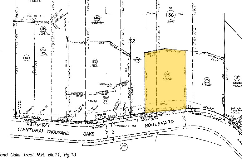 1625 E Thousand Oaks Blvd, Thousand Oaks, CA à louer - Plan cadastral - Image 2 de 3