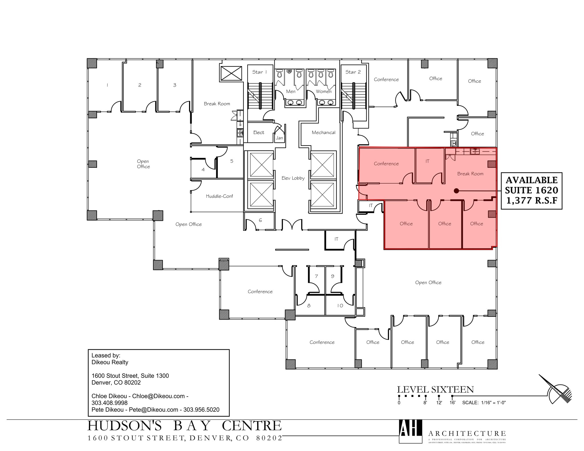 1600 Stout St, Denver, CO for lease Site Plan- Image 1 of 1