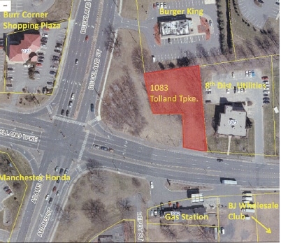 1083 Tolland Tpke, Manchester, CT à vendre - Aérien - Image 2 de 3
