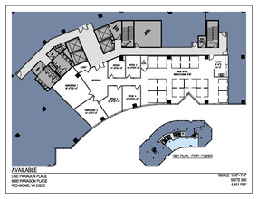 6800 Paragon Pl, Richmond, VA à louer Plan d’étage- Image 1 de 1