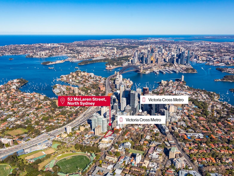 52 McLaren St, North Sydney for sale - Aerial - Image 2 of 2