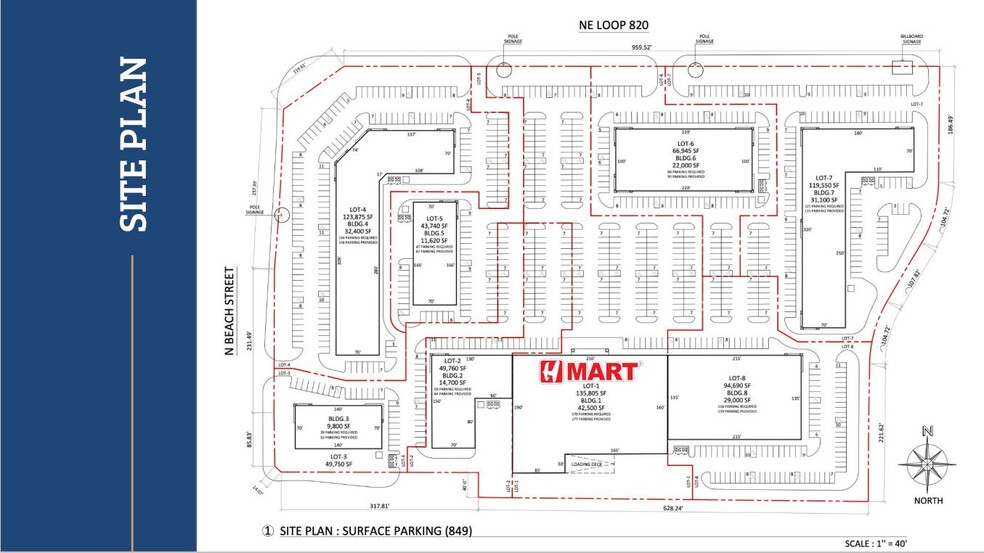 5000 N Beach St, Haltom City, TX à louer - Plan de site - Image 2 de 4