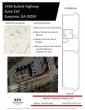 1495 Buford Hwy, Suwanee, GA for lease Floor Plan- Image 2 of 2