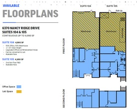6310 Nancy Ridge Dr, San Diego, CA à louer Plan d’étage- Image 1 de 1