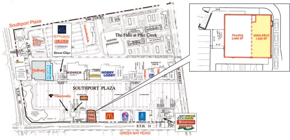 7120 Green Bay Rd, Kenosha, WI à louer - Photo du bâtiment - Image 2 de 10