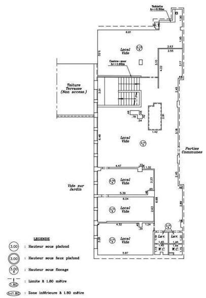 Commerce de détail dans Paris à vendre - Plan d’étage - Image 2 de 4