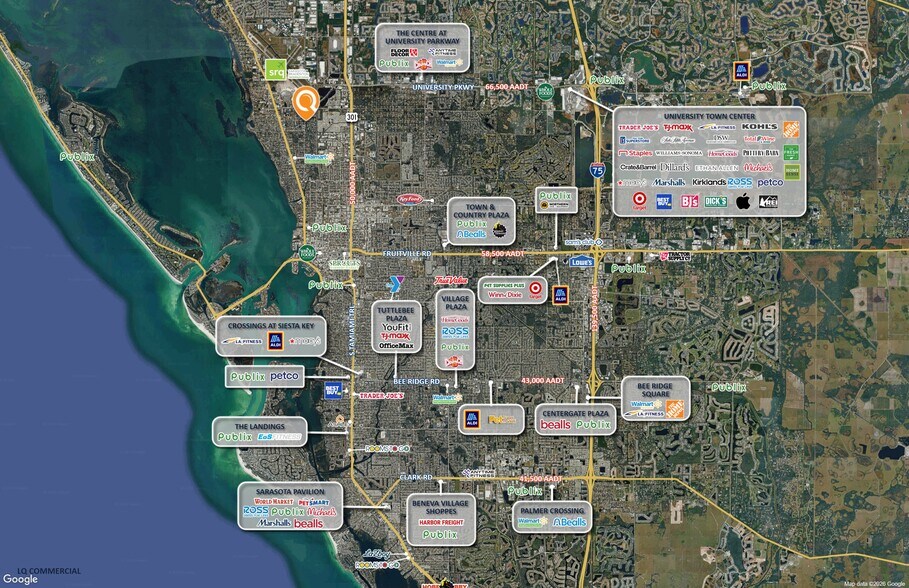 1200 University Pkwy, Sarasota, FL à vendre - Aérien - Image 2 de 4