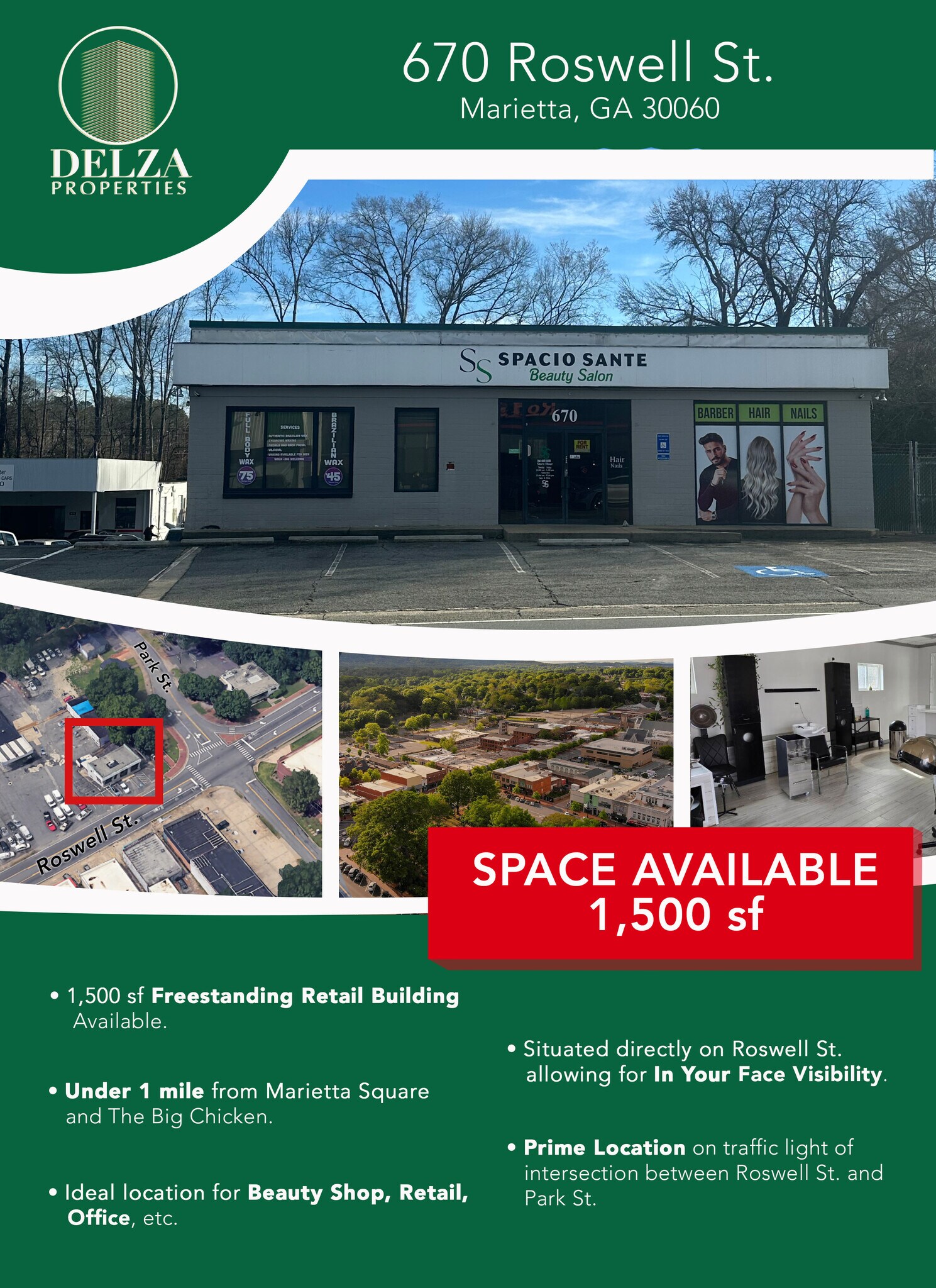 670-686 Roswell St NE, Marietta, GA for lease Building Photo- Image 1 of 8