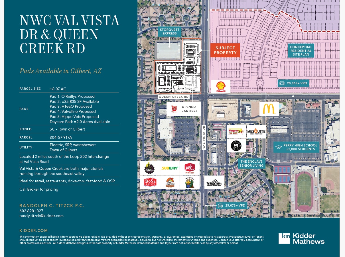 4710 S Val Vista Dr, Gilbert, AZ for sale Aerial- Image 1 of 2