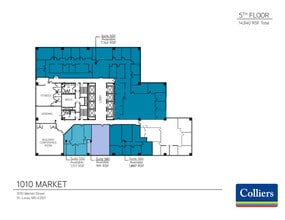 1010 Market St, Saint Louis, MO à louer Plan d’étage- Image 1 de 1