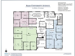 8220 University Ave, La Mesa, CA for lease Floor Plan- Image 1 of 1