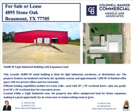 4895 Stone Oak Dr, Beaumont, TX for lease Interior Photo- Image 1 of 3