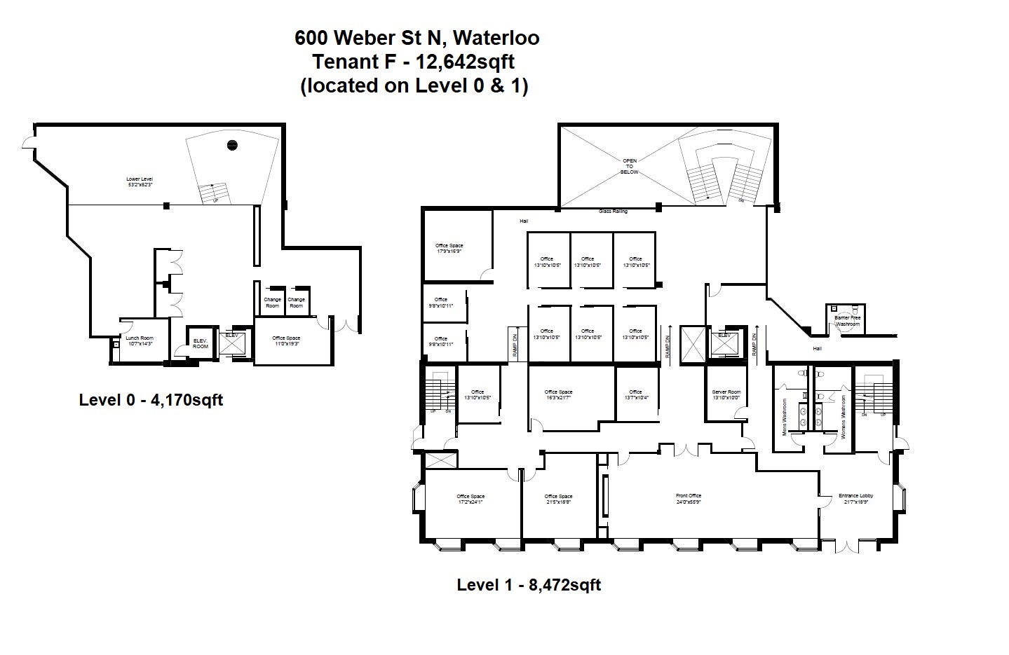 600 Weber St N, Waterloo, ON à louer Plan d  tage- Image 1 de 2