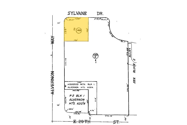 1801 S Alvernon Way, Tucson, AZ for lease - Plat Map - Image 3 of 7